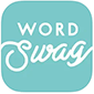word swag picture caption app logo