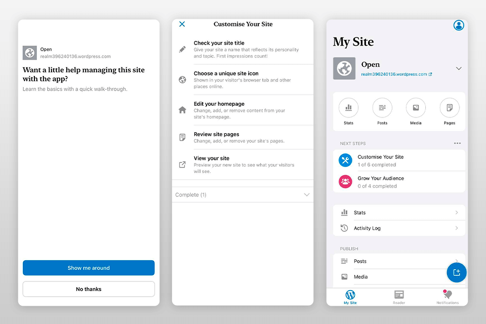 تطبيق ووردبرس لواجهة مصممي الويب