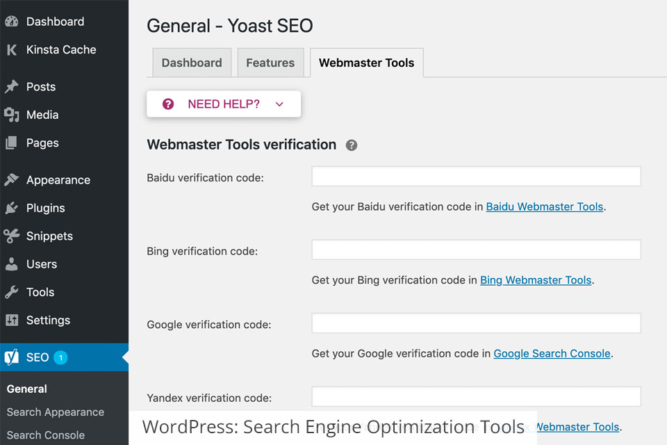 wordpress search engine optimization