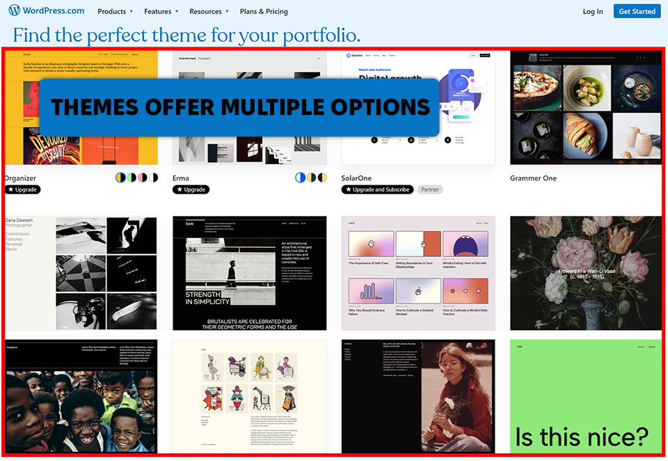 wordpress squarespace alternative interface