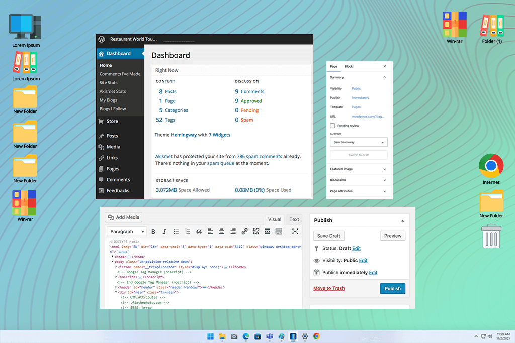 wordpress web design software