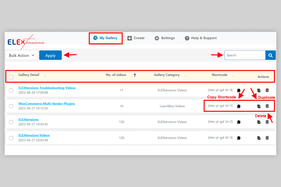 wordpress youtube gallery