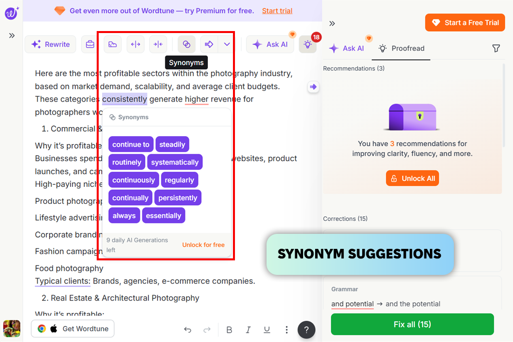 wordtune jasper ai alternative