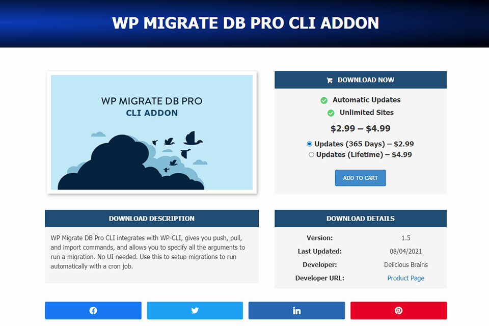 wp migrate db pro cli addon