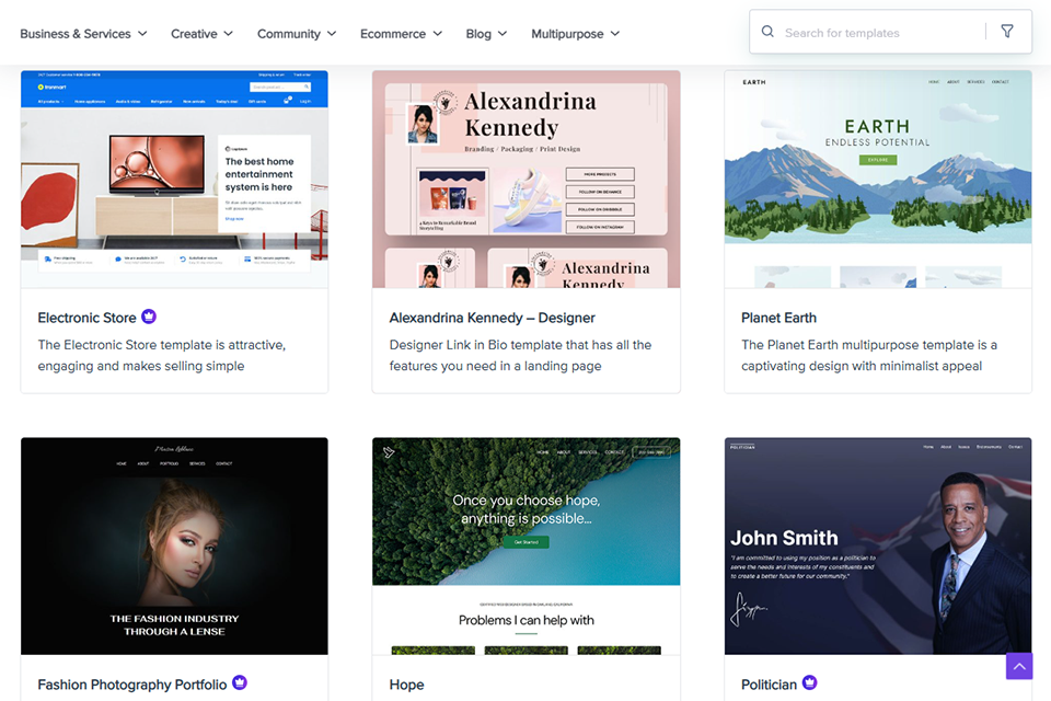 wpastra wordpress templates site