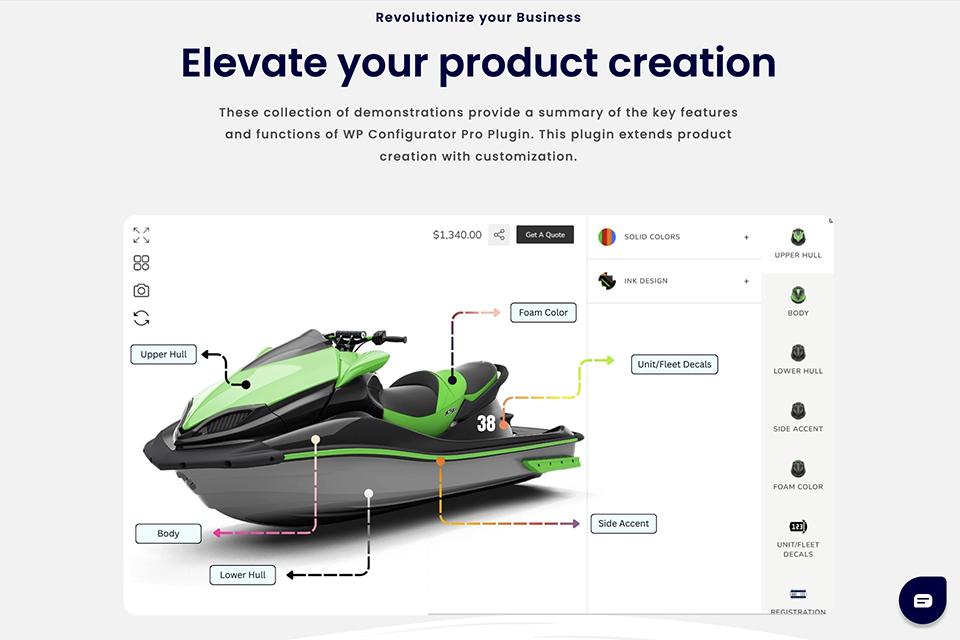 wpconfigurator visual product customization software