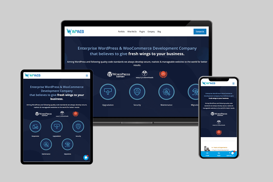 wpweb website development service