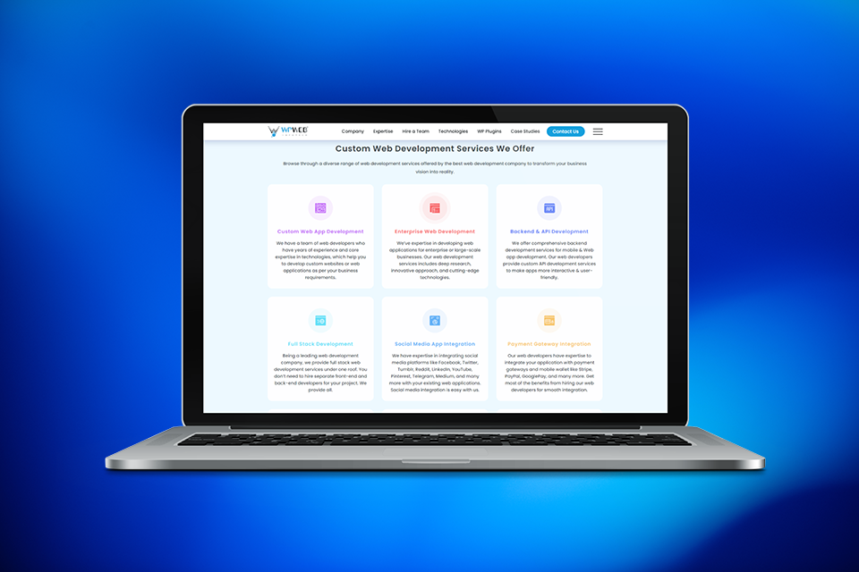 wpwebinfotech best web development company