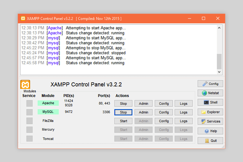 download software xampp