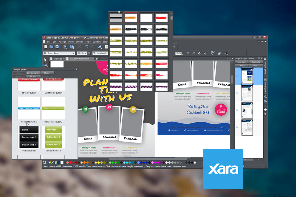 xara page & layout designer desktop publishing software