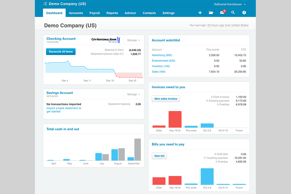 xero invoice apps interface