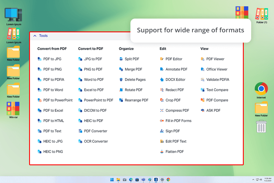 xodo convert pdf to pdfa