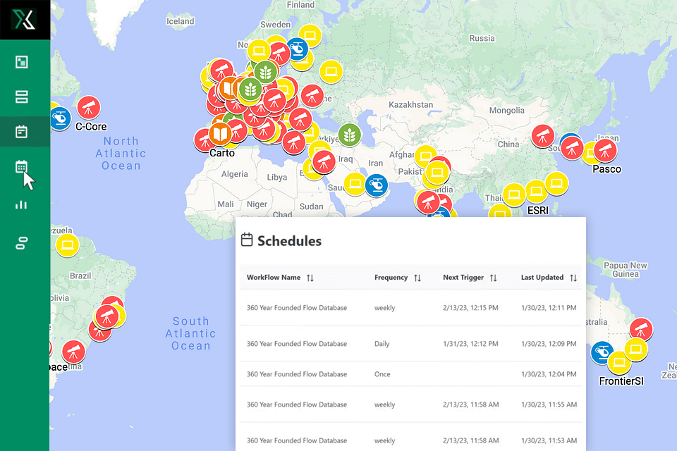 xtract.io location intelligence software interface