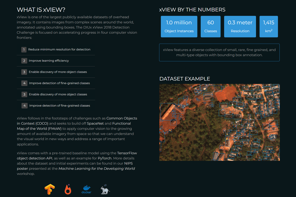 xview image dataset for machine learning