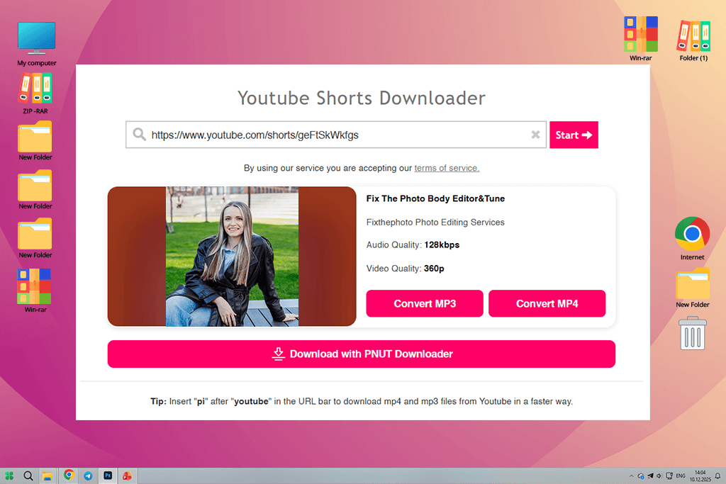 y2mate youtube shorts to mp4 converter