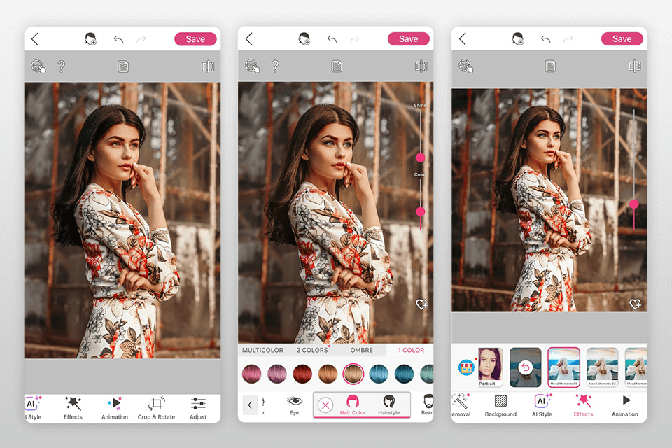 youcam makeup profile picture app interface