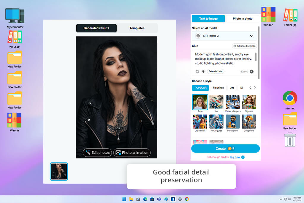 youcam online editor interface