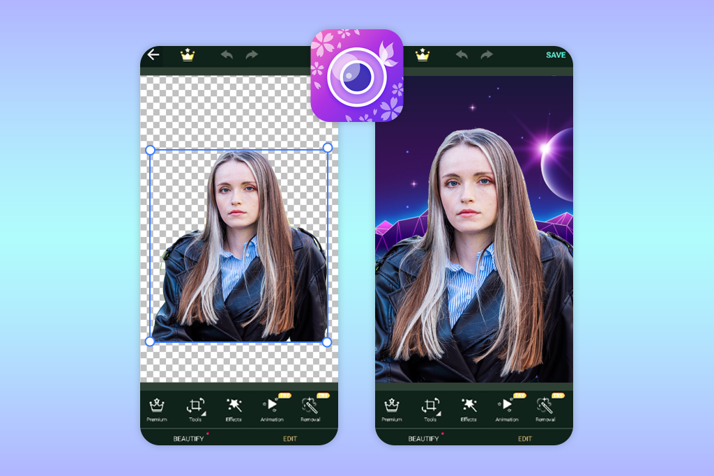 youcam perfect app interface