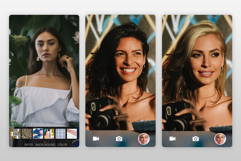 youcam perfect face swap app interface