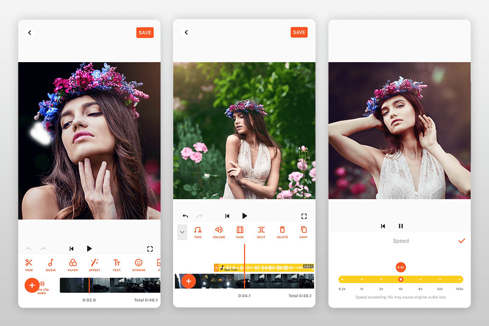 youcut free video editing app interface