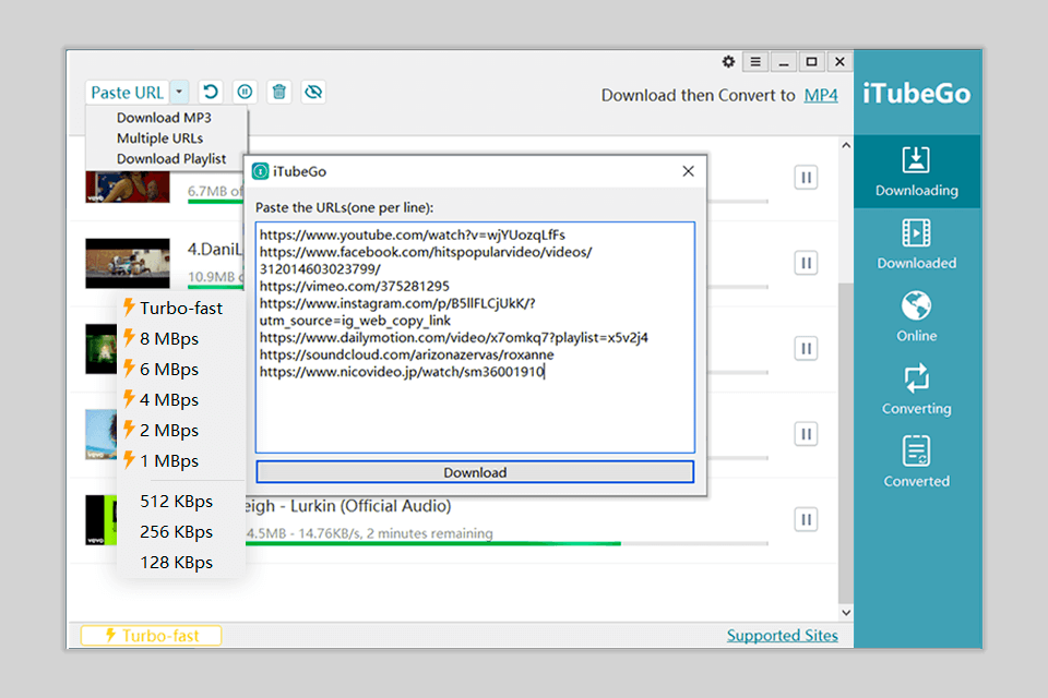 youtube downloader itubego software review interface