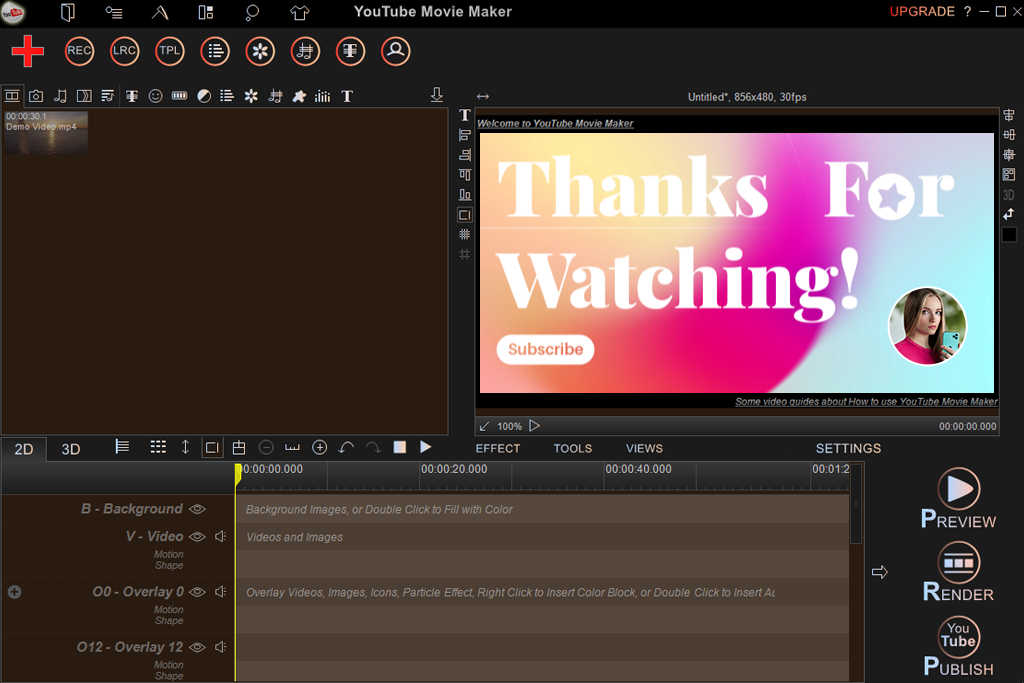 youtube movie maker free youtube video editor