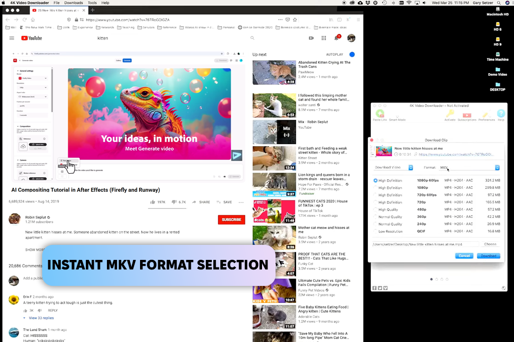 youtube4kdownloader youtube to mkv converter