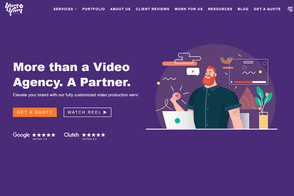 yum yum videos video production company website