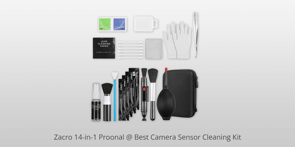 zacro 14-in-1 proonal camera sensor cleaning kit