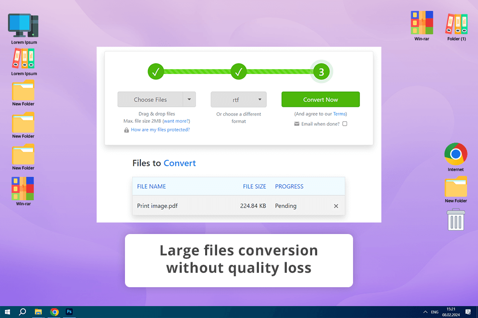 zamzar pdf to rtf converter