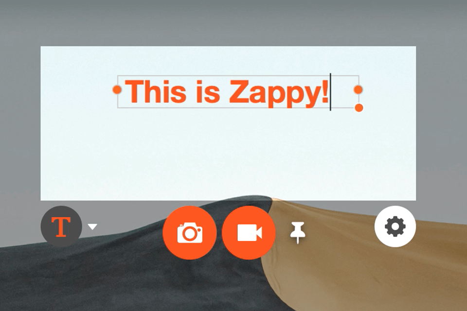 zappy laptop screen recorder interface