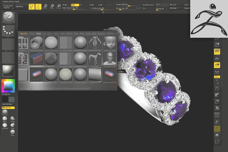 zbrush controlers like 3ds max