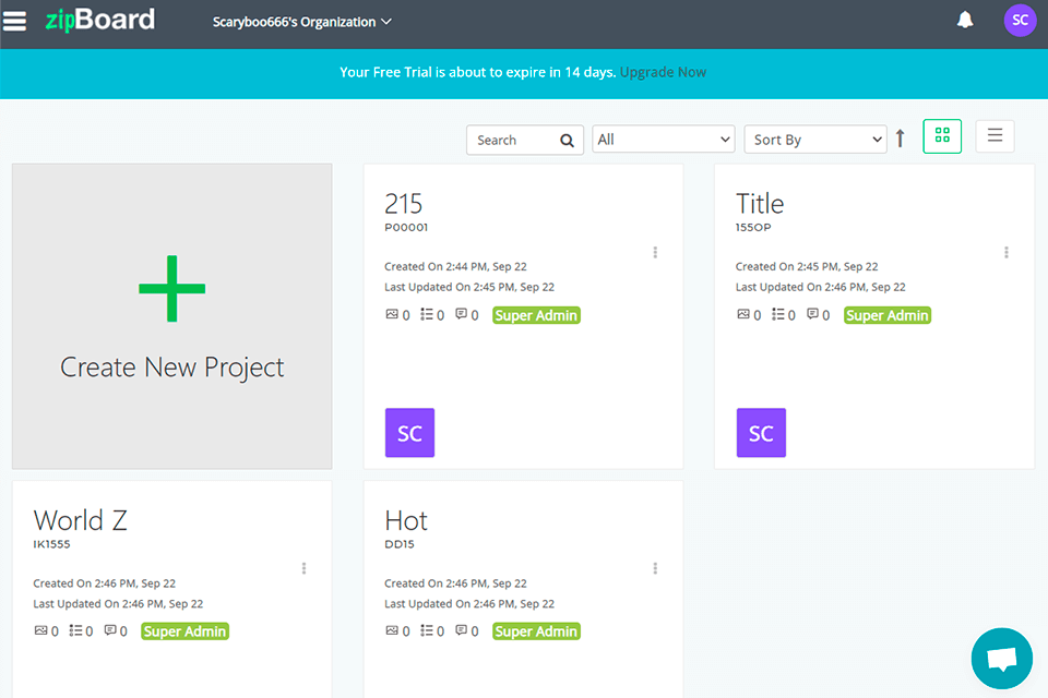 zipboard project interface