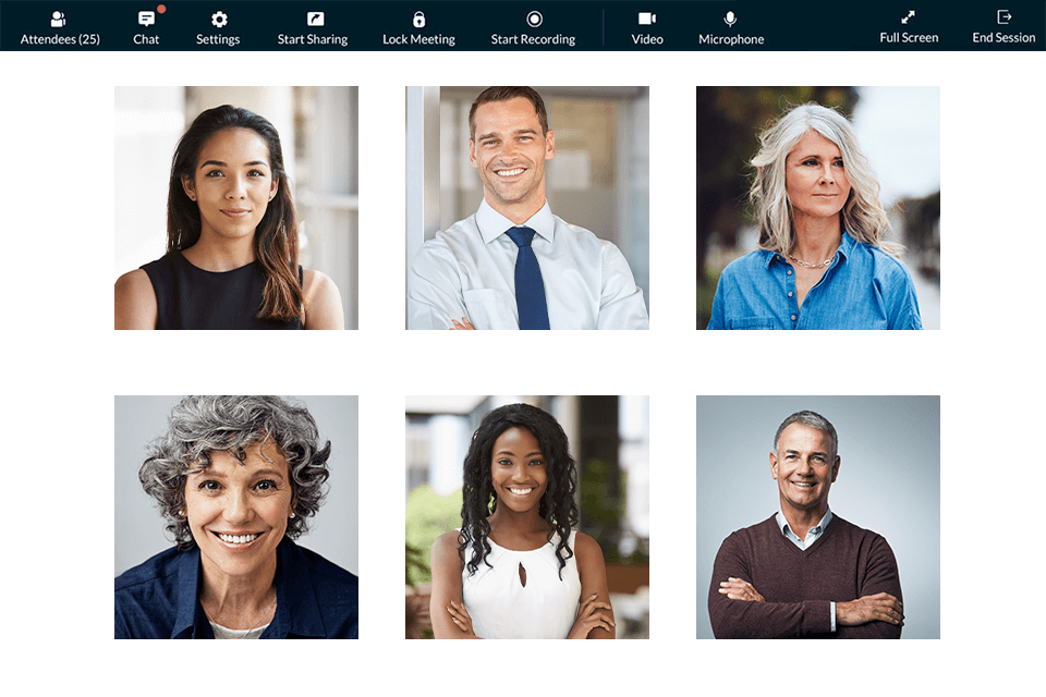zoho meeting adobe connect alternatives interface