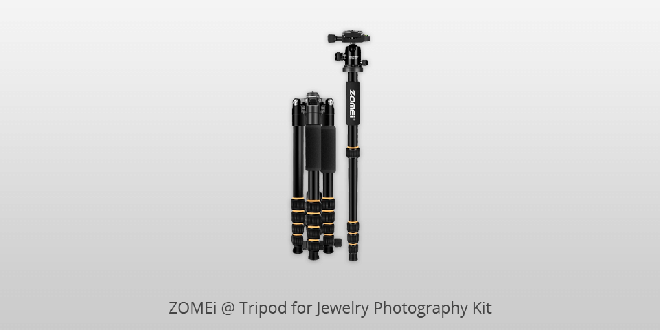 zomei tripod for jewelry photography kit