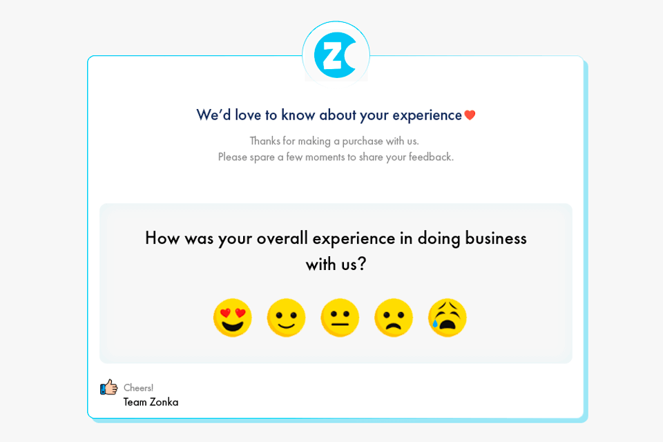 zonka feedback customer satisfaction example