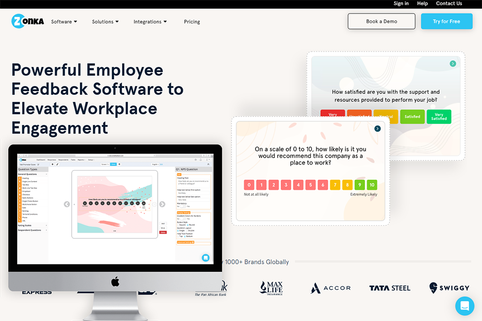 zonkafeedback employee engagement software