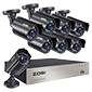 zosi 8ch 1080p security camera system for remote viewing