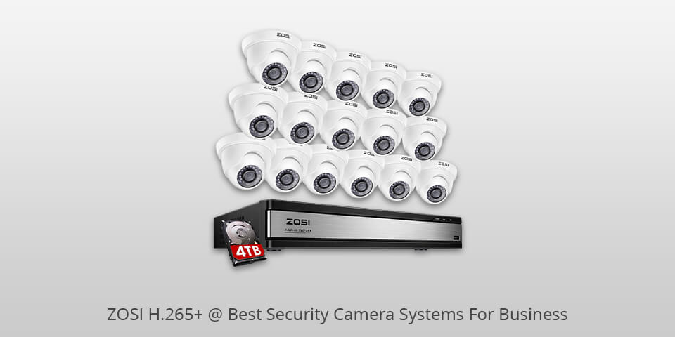 zosi h.265+ security camera systems for business