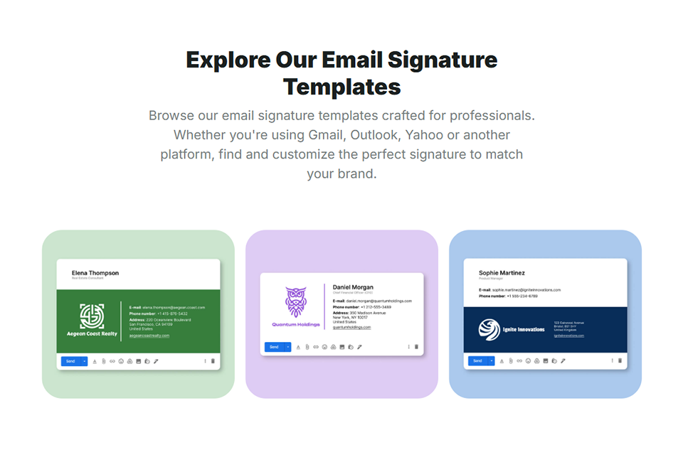 zoviz email signature generator