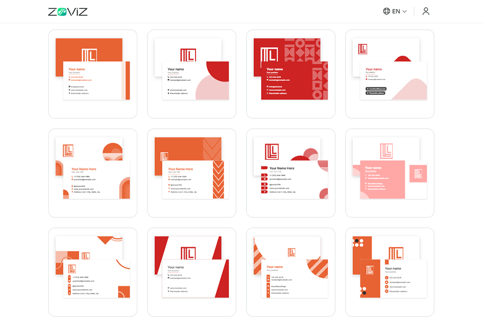 zoviz free business card software