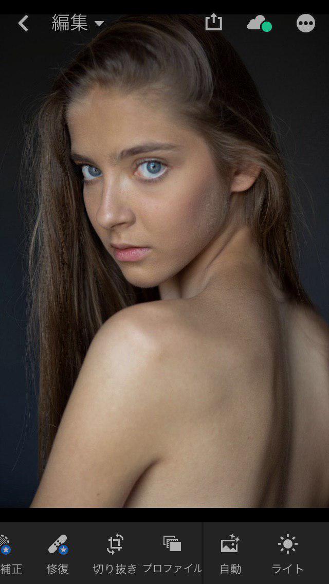 写真を編集  lightroom ccモバイル版