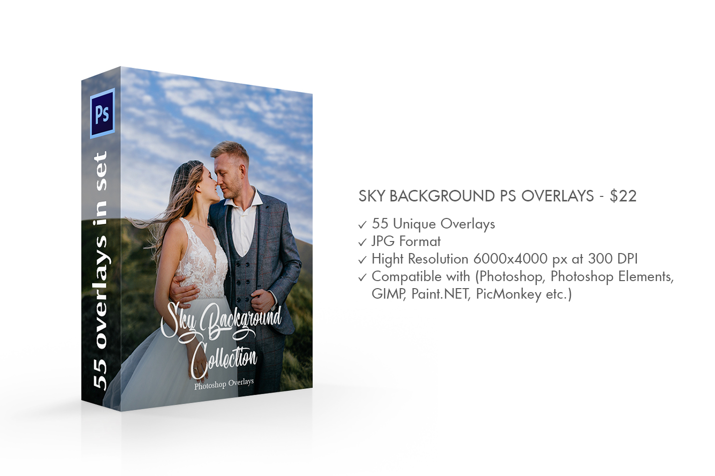 Sky Background Photoshop Overlays