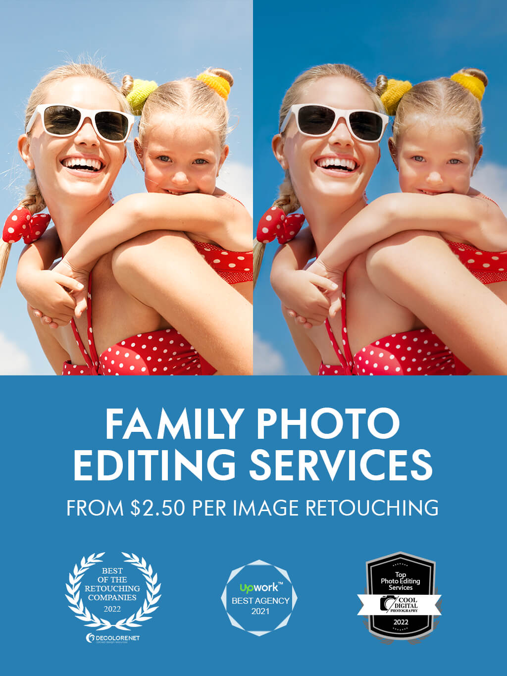 Family Photo Editing Service | Professional Family Photo Editors